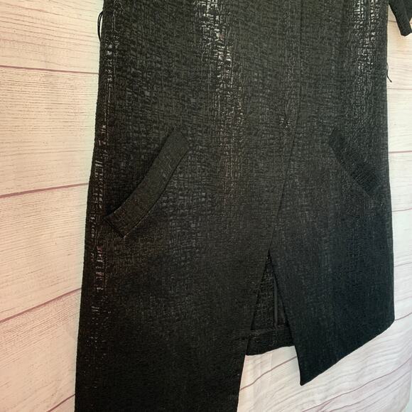 Simply Vera Vera Wang Black Shimmer Jacket Short Sleeve Size Medium - Picture 15 of 16